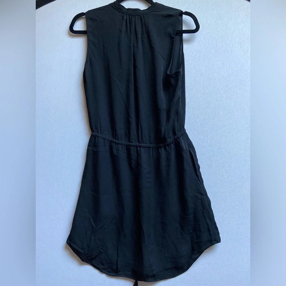 T. Babaton silk black waist tie dress Sz S - Picture 2 of 12